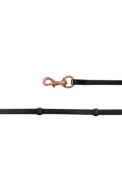 Best waldhausen Icelandic Reins with Carabiner Black/RoseGold