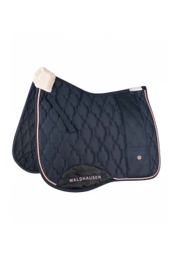 Best waldhausen Modern Rosé Dressage Saddle Pad Navy/Rosegold