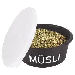 Best waldhausen Muesli bolle med lokk Grey