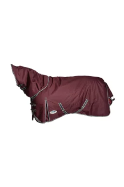 Clearance weatherbeeta Comfitec Plus Dynamic II utedekken med avtagbart halsstykke, 100g MaroonDarkRed/GreyWhite