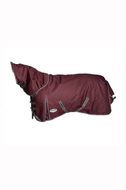 Best weatherbeeta Comfitec Plus Dynamic II Detach-a-Neck Heavy Turnout Rug, 360g DarkRed/Grey