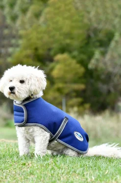 Outlet weatherbeeta Comfitec Premier Free Parka Dog Coat Medium, 220g Navy/Grey/White