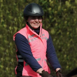 New weatherbeeta reflekterende, vattert vest, voksen Hotneonpink