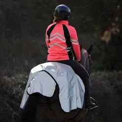 weatherbeeta Wrap Around reflekterende ridedekken Silver/Black